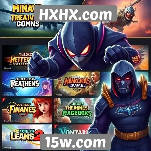 Jogos populares disponíveis em HXHX.com